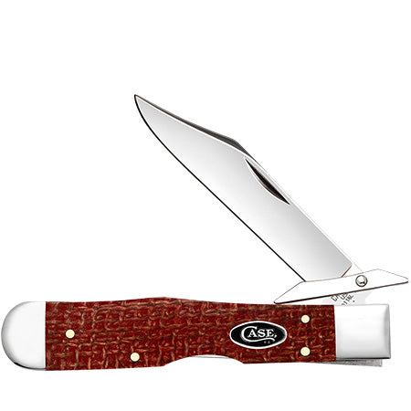 Case XX 12277 Cheetah Cub Dark Red Burlap Micarta