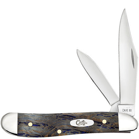 Case XX 47495 Peanut Blue Curly Oak Wood