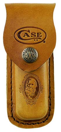 Case XX 9026 Knives Medium Brown Leather Job Case Belt Sheath