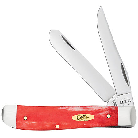 Case XX 10761  Mini Trapper Smooth Dark Red Bone