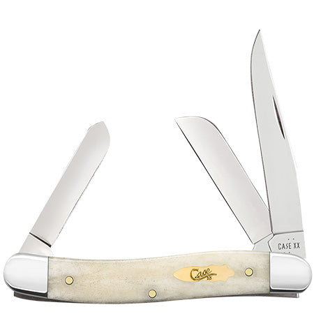 Case XX 11021 Medium Stockman Smooth Natural Bone
