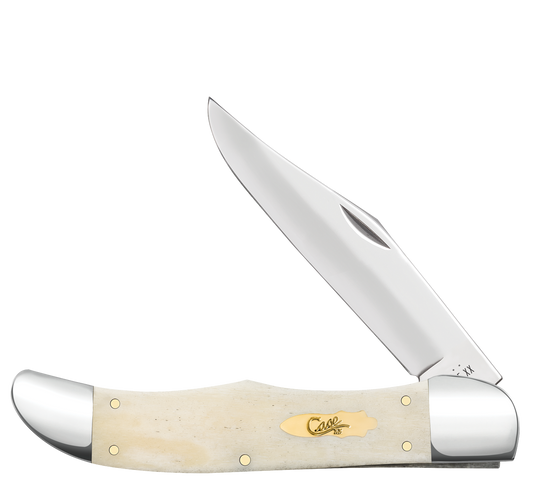 Case XX 11024 Folding Hunter Smooth Natural Bone