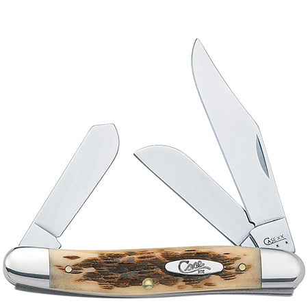 Case XX 128 Stockman Amber Bone