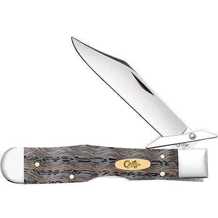 Case XX 14013 Cheetah Cub Black Curly Oak Wood Smooth
