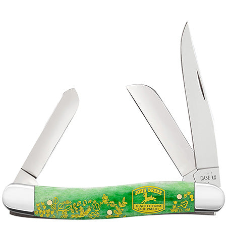 Case XX 15801 Medium Stockman John Deere Bright Green