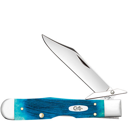Case XX 25578 Cheetah Cub Caribbean Blue Bone Sawcut Jig
