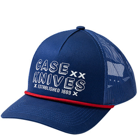 Case XX Knives Royal Blue Hat 5 Panel W/Rope