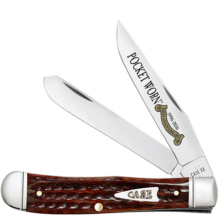 Case XX 55230 Trapper Pocket Worn 30th Mahogany Bone