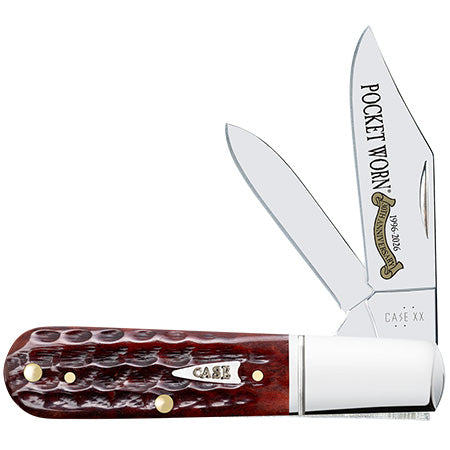 Case XX 55233 Barlow Pocket Worn 30th Mahogany Bone