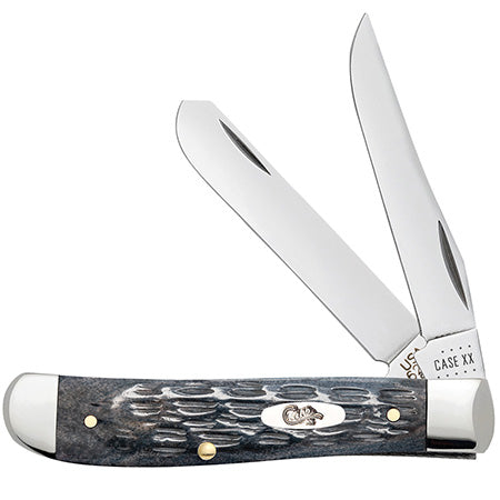 Case XX 58414  Mini Trapper Jigged Gray Bone