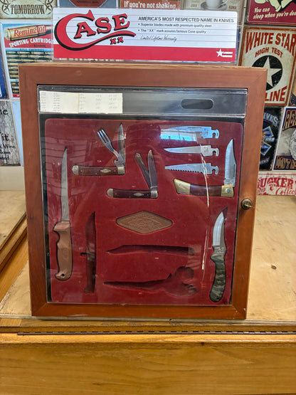 1990s Case XX Display and Outdoorsman Insert