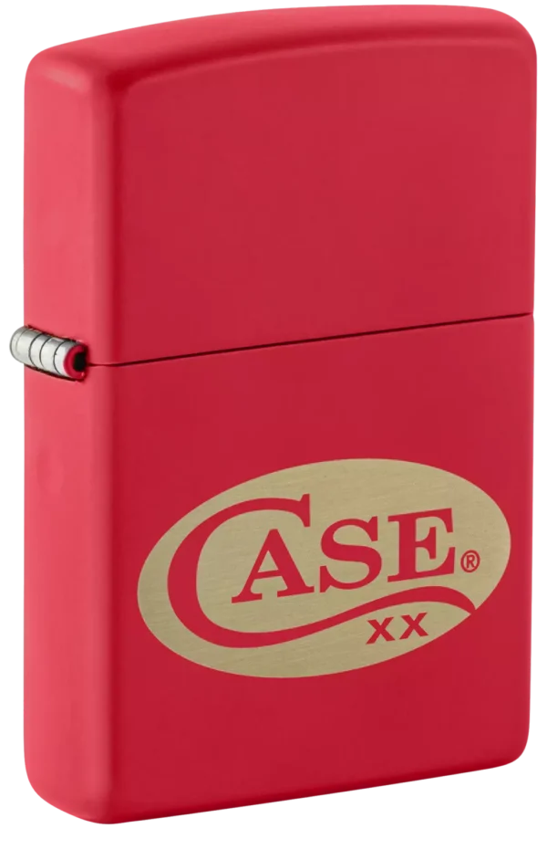 50266 Windproof Red Matte Finish Brass Zippo Lighter