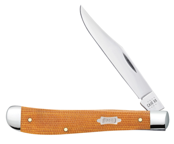 23691 Natural Canvas Micarta Slimline Trapper