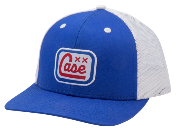 41192 True Royal Blue Cotton White Mesh Trucker Hat