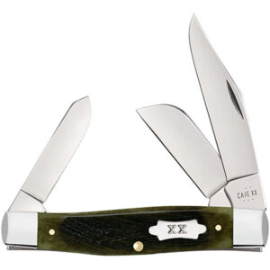 39232 Olive Green Bone Sawcut Jig Large Stockman