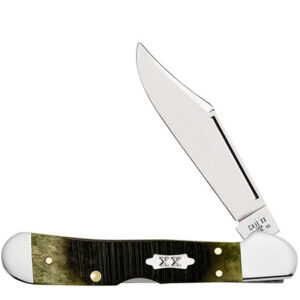 39236 Olive Green Bone Sawcut Jig Mini Copperlock