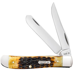 Case XX 51391 Mini Trapper Burnt Amber Bone