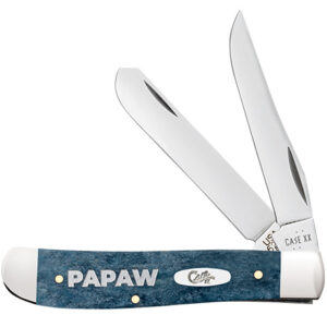 Case XX 10432 Mini Trapper Smooth Mediterranean Blue Bone Papaw