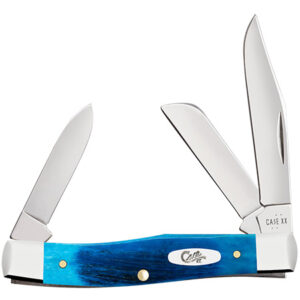 Case XX 25579 Medium Stockman Caribbean Blue Bone Sawcut Jig