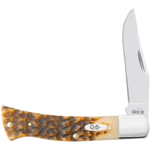 Case XX 10799 Axe Handle Peach Seed Jig Amber Bone