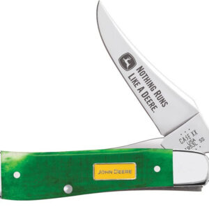 Case XX 15798 Russlock John Deere Sawcut Jig Green Bone