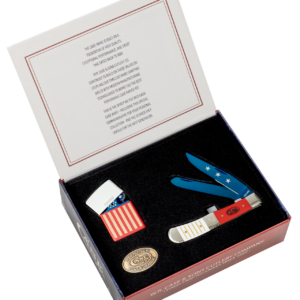 Case XX 25000 Trapper and Lighter Gift Set America 250 Stainless 1/500 Pocket Knife