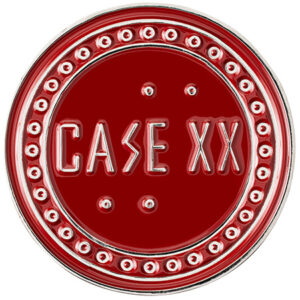 Case XX Knives 50295 2026 Red & Antique Silver Challenge Coin
