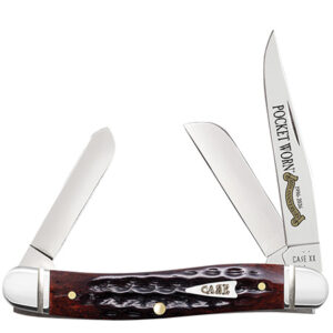 Case XX 55232 Medium Stockman Pocket Worn Mahogany Bone