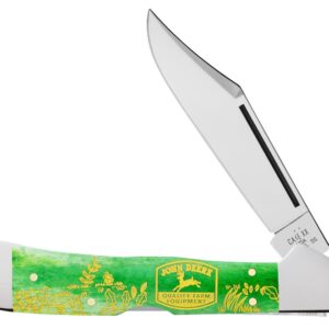 Case XX 15802 Copperlock Bright Green Bone